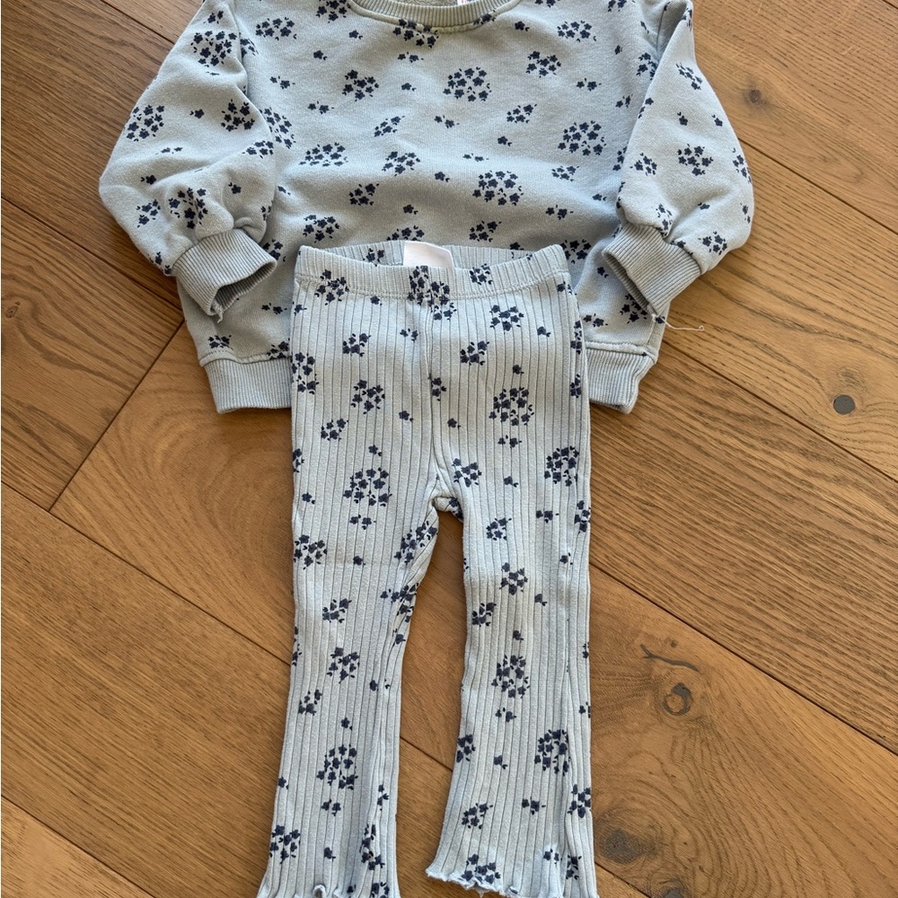 Zara Gray and Black Kids Matching Set